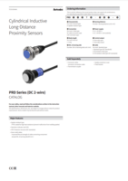 AUTONICS PRD (DC 2-WIRE) CATALOG PRD SERIES (DC 2-WIRE): CYLINDRICAL INDUCTIVE LONG-DISTANCE PROXIMITY SENSORS